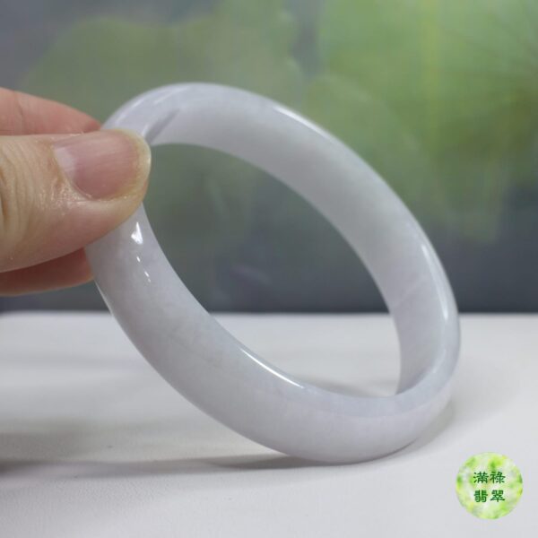 天然A貨翡翠玉器玉鐲 紫羅蘭底色清新脫俗 - Image 3