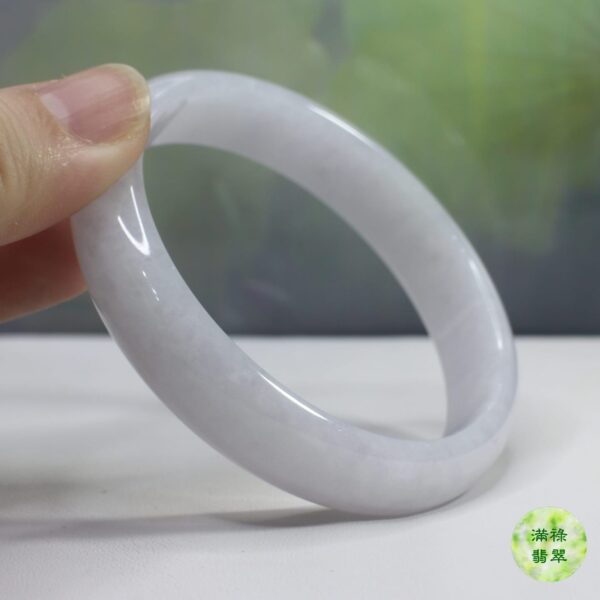 天然A貨翡翠玉器玉鐲 紫羅蘭底色清新脫俗 - Image 4