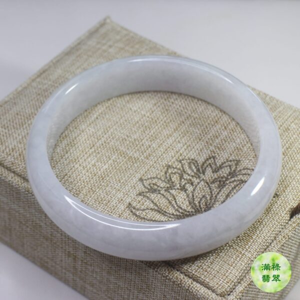 天然A貨翡翠玉器玉鐲 紫羅蘭底色清新脫俗 - Image 7
