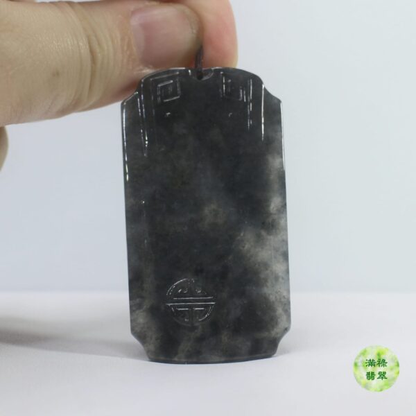 天然A貨玉器烏雞種翡翠仿古玉吊墜