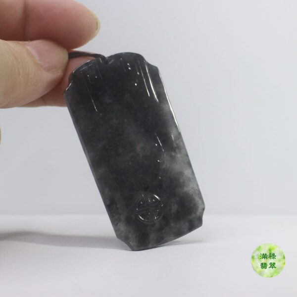 天然A貨玉器烏雞種翡翠仿古玉吊墜 - Image 4