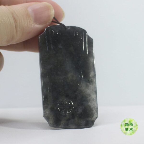 天然A貨玉器烏雞種翡翠仿古玉吊墜 - Image 8