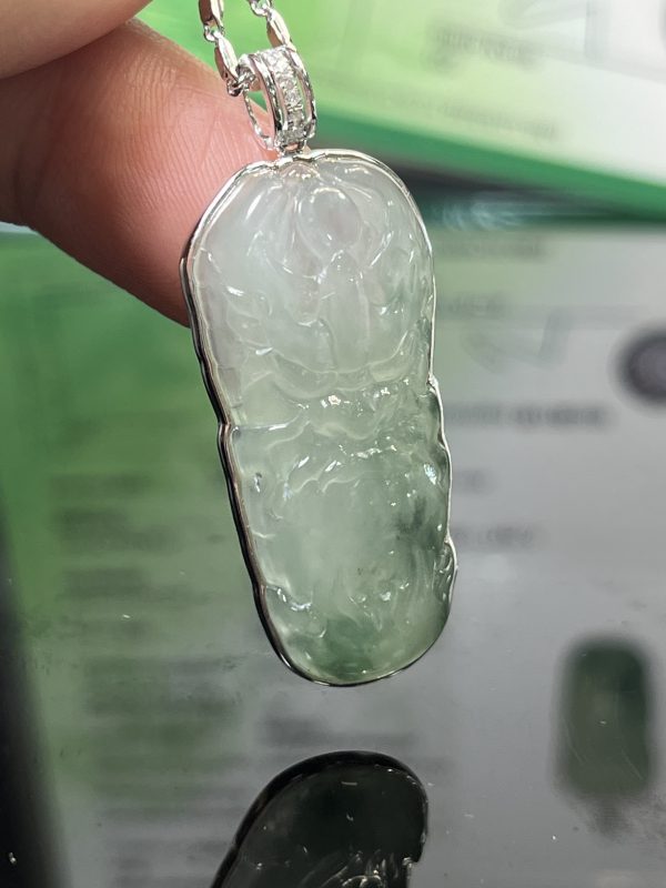 18k翡翠A貨玉器龍牌翡翠吊墜 造型威嚴霸氣 盡顯王者風範 男女都適合佩戴 - Image 6