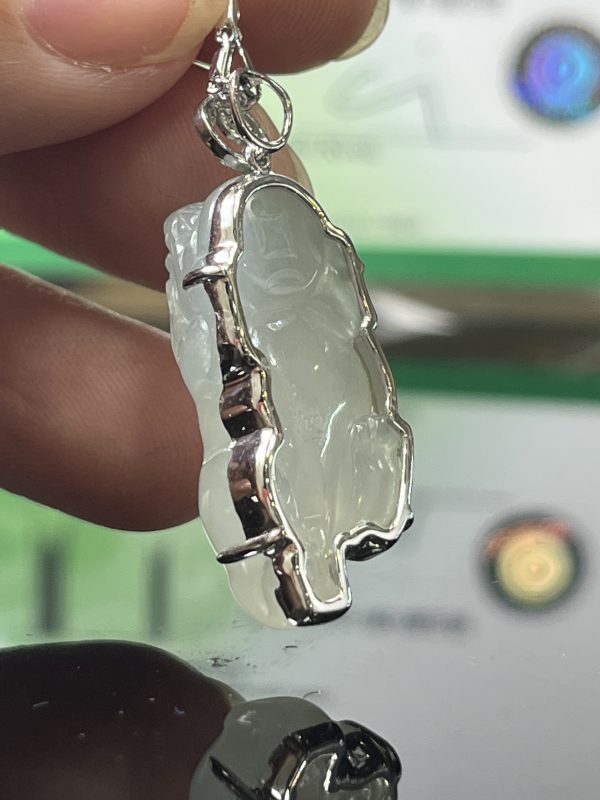 18k翡翠A貨玉器貔貅翡翠吊墜 貔貅一直被認為是招財帶來好運的吉祥瑞獸 - Image 7