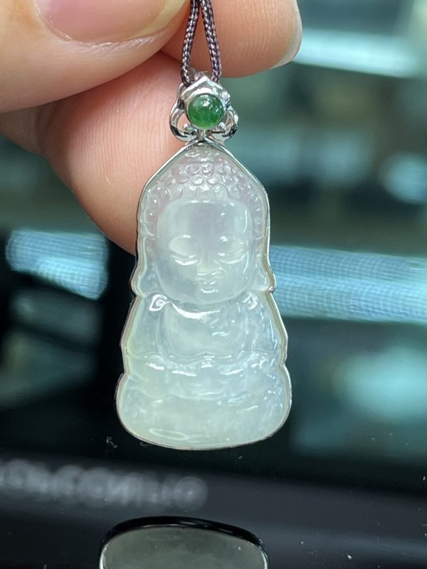 18k翡翠A貨玉器寶寶佛翡翠吊墜 萌化人心的外表 心中卻藏有大智慧 - Image 6