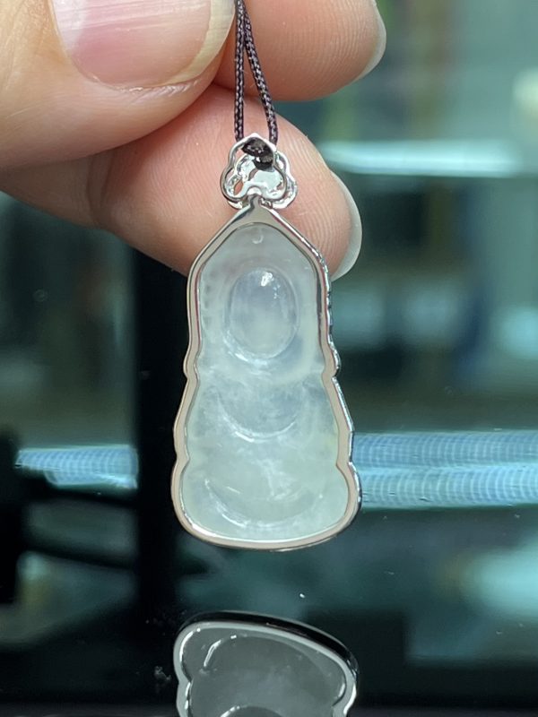 18k翡翠A貨玉器寶寶佛翡翠吊墜 萌化人心的外表 心中卻藏有大智慧 - Image 7
