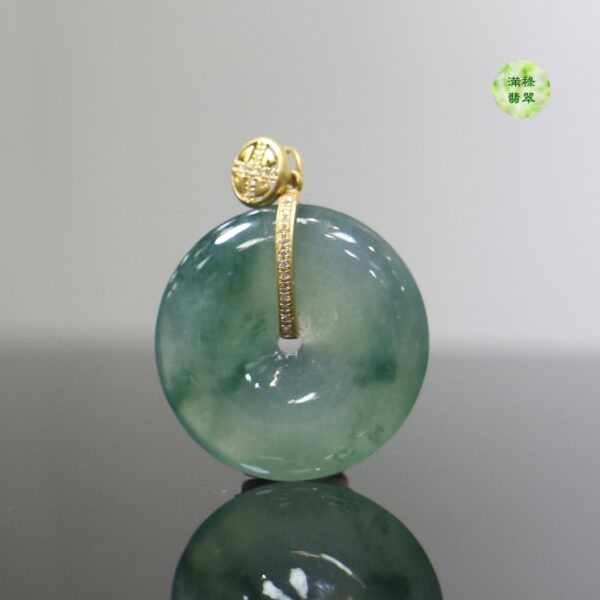 18k翡翠A貨玉器平安扣玉扣翡翠吊墜 繞過了千年的歲月 它依然還是那個永不過時的經典 - Image 10