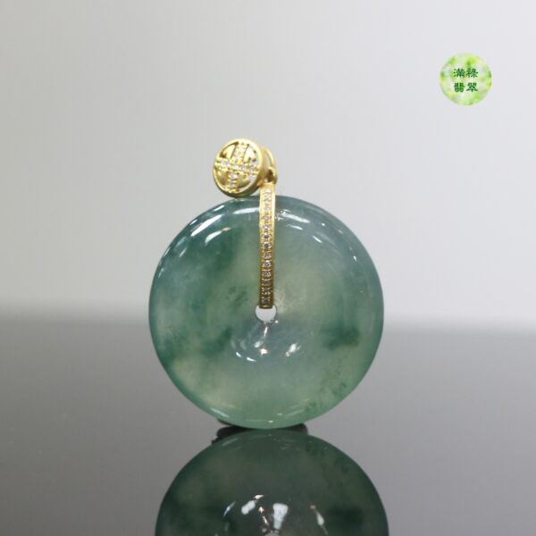 18k翡翠A貨玉器平安扣玉扣翡翠吊墜 繞過了千年的歲月 它依然還是那個永不過時的經典 - Image 6