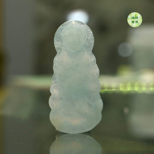 翡翠A貨玉器玉觀音翡翠吊墜 站立象徵立刻去救度眾生 觀音慈悲 救度眾生 - Image 6