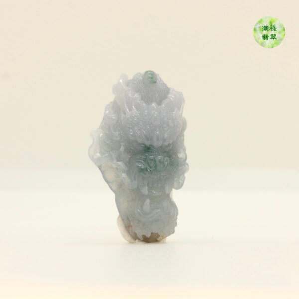 翡翠A貨玉器玉紫羅蘭龍牌翡翠吊墜 一直以來我們都追求優秀追求卓越 希望成爲群龍之首 - Image 6