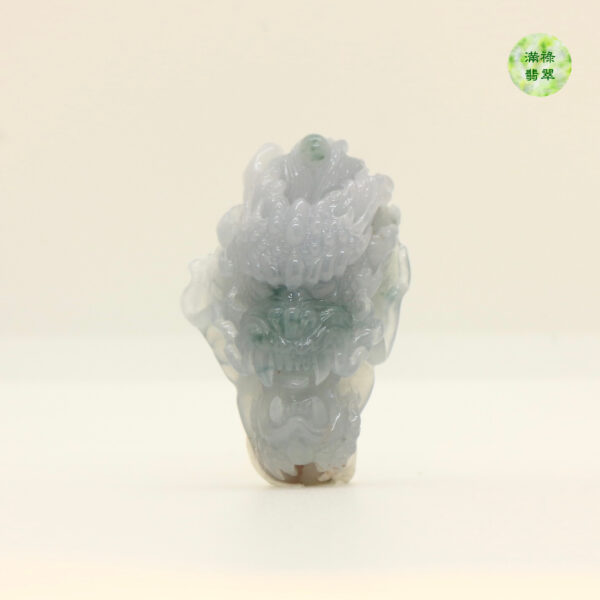 翡翠A貨玉器玉紫羅蘭龍牌翡翠吊墜 一直以來我們都追求優秀追求卓越 希望成爲群龍之首 - Image 4
