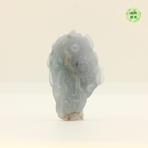 翡翠A貨玉器玉紫羅蘭龍牌翡翠吊墜 一直以來我們都追求優秀追求卓越 希望成爲群龍之首 - Image 7