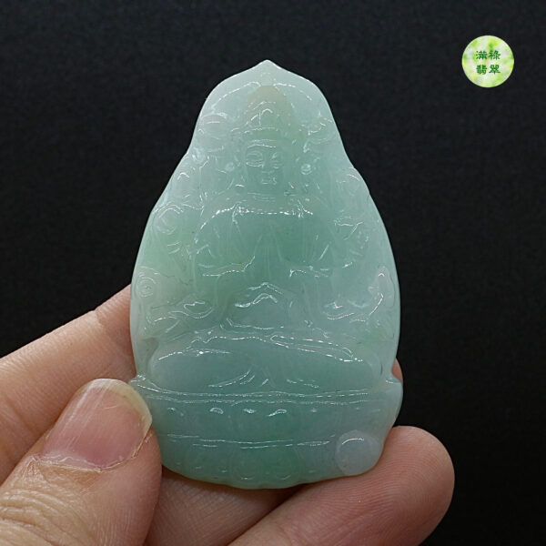 翡翠玉器A貨玉觀音菩薩翡翠玉吊墜
