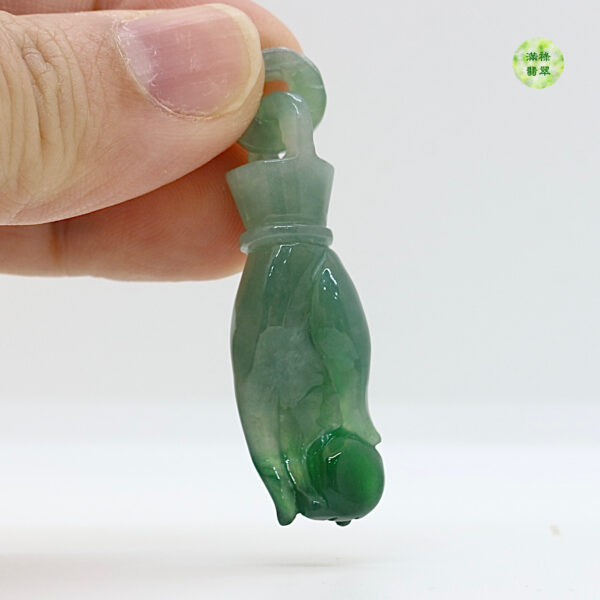 翡翠A貨玉器佛手翡翠吊墜也被稱爲佛祖之手 代表佛陀的保佑 - Image 6