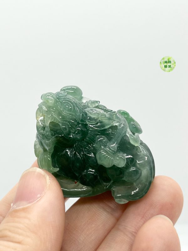 翡翠A貨玉器玉招財貔貅翡翠吊墜 五黃是極其可怕的殺星 但是貔貅可以化解它的兇性 - Image 2