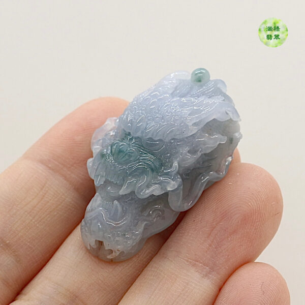 翡翠A貨玉器紫羅蘭龍牌翡翠吊墜舉手投足間盡顯高貴與典雅之氣 - Image 7