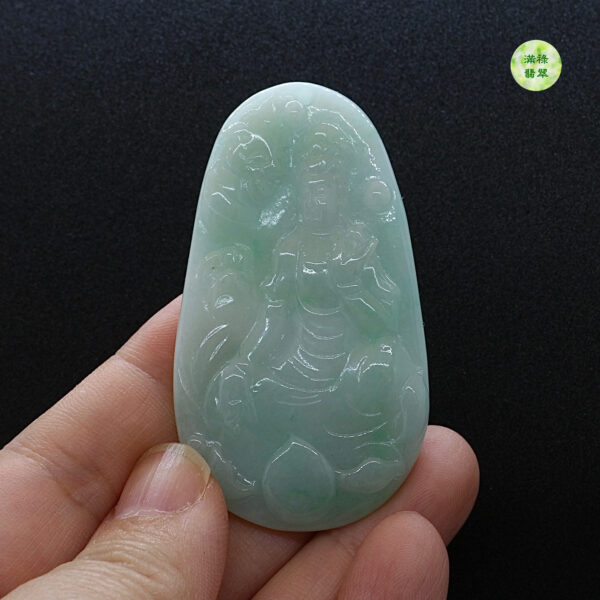 翡翠玉器A貨玉觀音菩薩翡翠玉吊墜