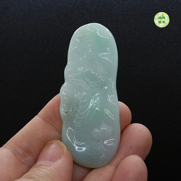 翡翠玉器A貨玉觀音菩薩翡翠玉吊墜