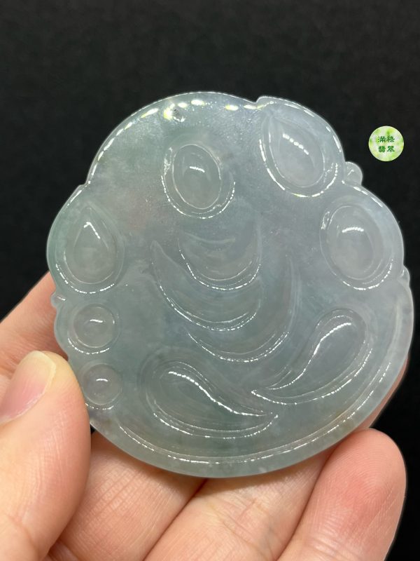 翡翠A貨玉器玉觀音菩薩翡翠吊墜 觀音面相端正詳和 厚身大件 - Image 7
