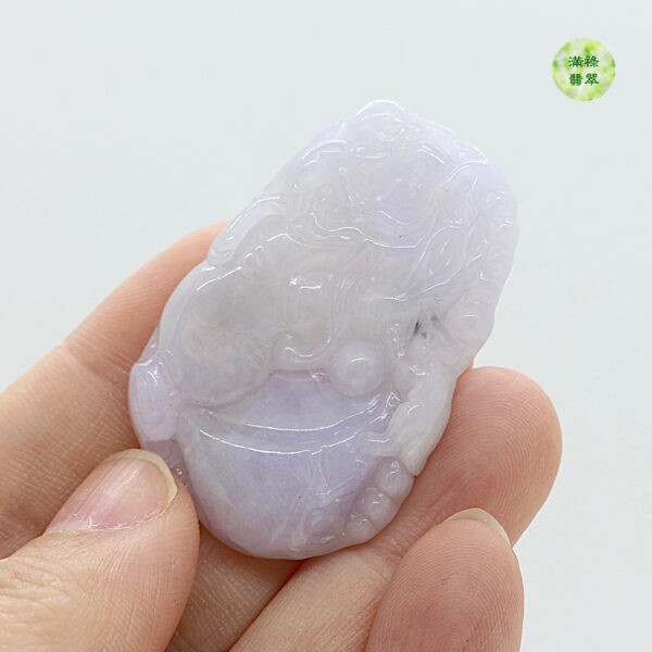 翡翠玉器A貨玉鼠五鼠運財 翡翠吊墜 寓意財運到 福運到 財源滾滾來 - Image 3