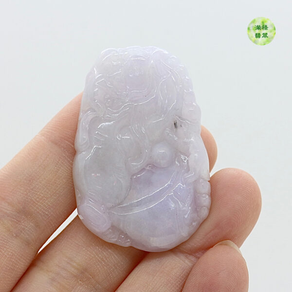 翡翠玉器A貨玉鼠五鼠運財 翡翠吊墜 寓意財運到 福運到 財源滾滾來 - Image 5