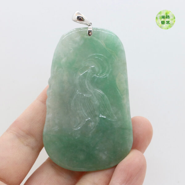 翡翠A貨玉器玉龍牌翡翠吊墜寓意着佩戴的人可以手握重權 受到別人的尊重和擁戴 - Image 9