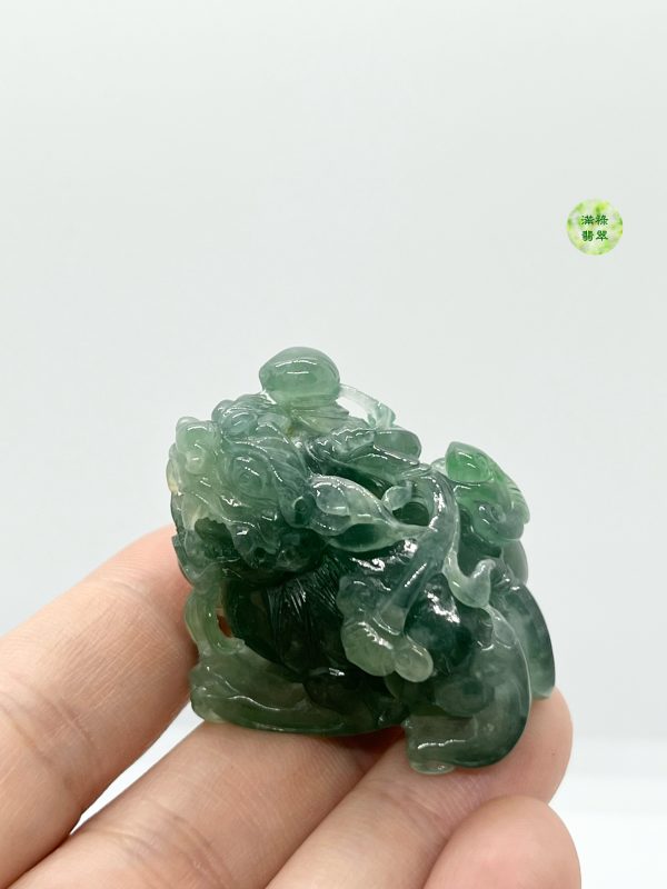 翡翠A貨玉器玉招財貔貅翡翠吊墜 五黃是極其可怕的殺星 但是貔貅可以化解它的兇性 - Image 6
