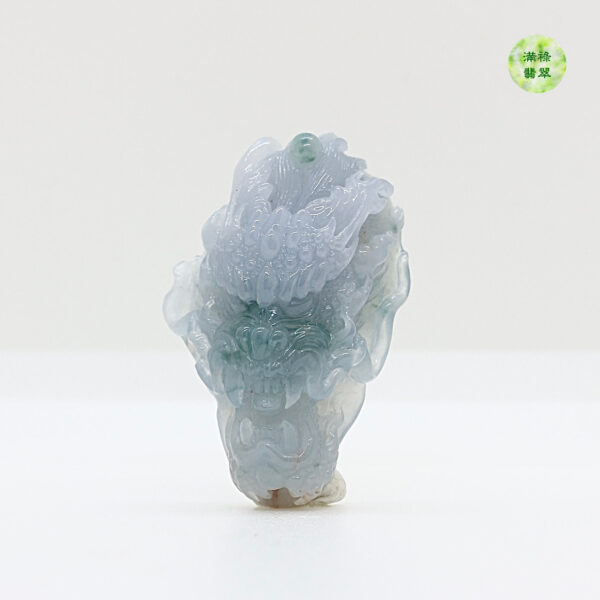 翡翠A貨玉器紫羅蘭龍牌翡翠吊墜舉手投足間盡顯高貴與典雅之氣 - Image 2