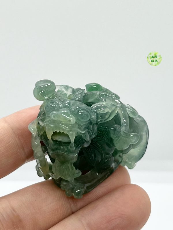翡翠A貨玉器玉招財貔貅翡翠吊墜 五黃是極其可怕的殺星 但是貔貅可以化解它的兇性 - Image 10