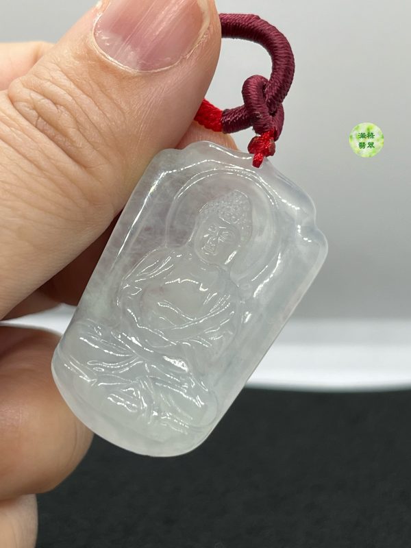 翡翠A貨玉器玉佛祖大日如來釋迦牟尼翡翠吊墜  可以讓自己的內心 充滿安寧 暗示自己不再那麼急功近利 - Image 4