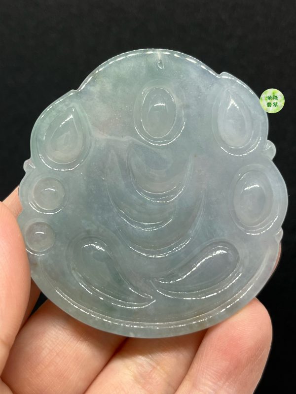 翡翠A貨玉器玉觀音菩薩翡翠吊墜 觀音面相端正詳和 厚身大件 - Image 6