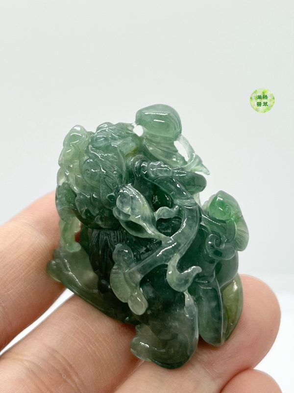 翡翠A貨玉器玉招財貔貅翡翠吊墜 五黃是極其可怕的殺星 但是貔貅可以化解它的兇性 - Image 8