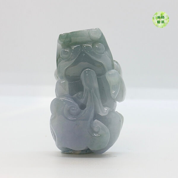 翡翠A貨玉器紫羅蘭貔貅翡翠吊墜 紫氣東來納萬福 貔貅招財送元寶 - Image 5
