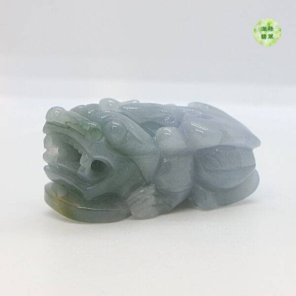 翡翠A貨玉器紫羅蘭貔貅翡翠吊墜 紫氣東來納萬福 貔貅招財送元寶 - Image 4