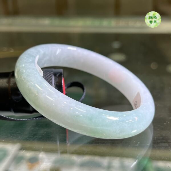 翡翠玉器A貨玉翡翠手鐲55.47mm/1.48寸 東方文化的產物 能更好地襯托出東方女性的優雅柔美 - Image 6