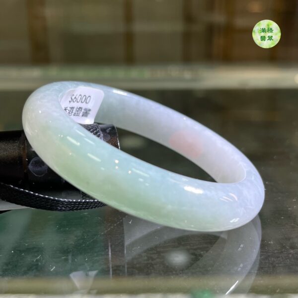 翡翠玉器A貨玉翡翠手鐲55.47mm/1.48寸 東方文化的產物 能更好地襯托出東方女性的優雅柔美 - Image 8