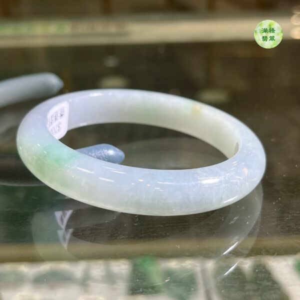翡翠玉器A貨玉翡翠手鐲57.35mm/1.52寸好鐲配美人 只待有緣人 有緣遇見 恰好喜歡 那就不要錯過 - Image 2