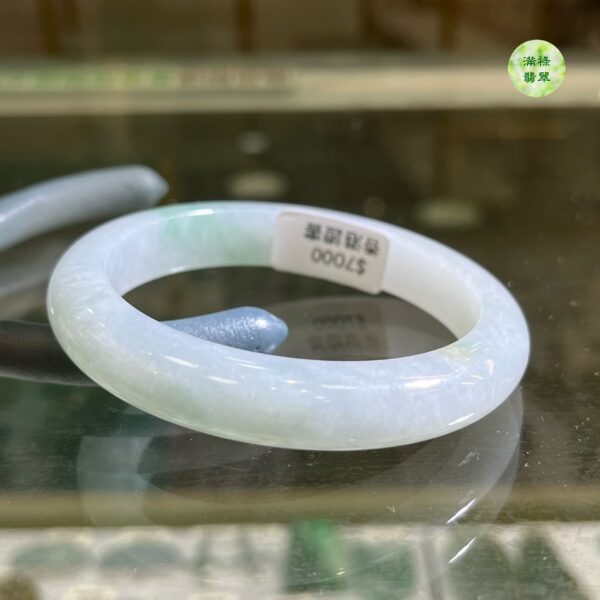 翡翠玉器A貨玉翡翠手鐲57.35mm/1.52寸好鐲配美人 只待有緣人 有緣遇見 恰好喜歡 那就不要錯過 - Image 4