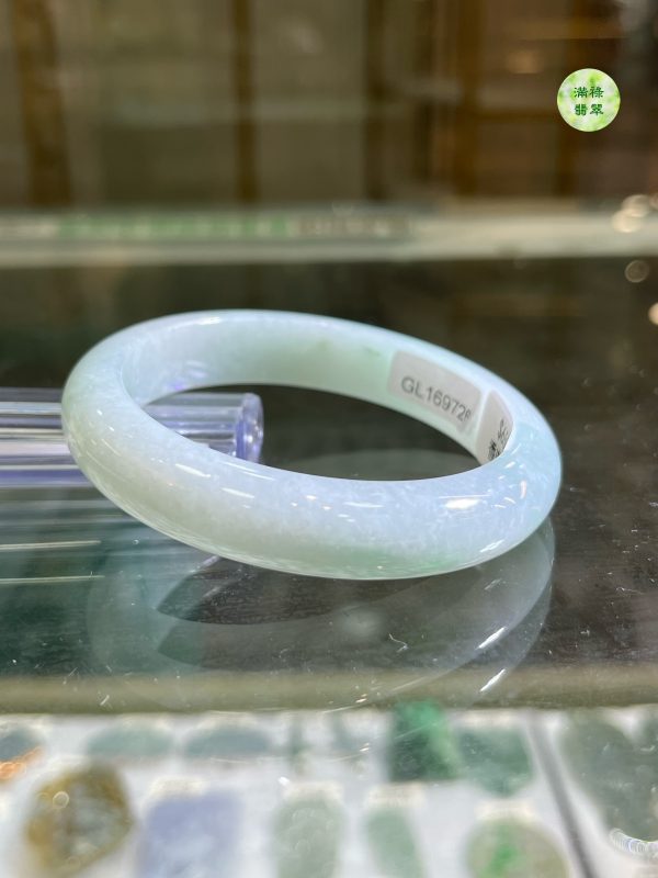 翡翠玉器A貨玉翡翠手鐲55.47mm/1.48寸 女性總是翡翠手鐲情有獨鍾 兩者朝夕相伴 宛如密友 - Image 6