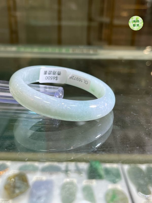 翡翠玉器A貨玉翡翠手鐲55.47mm/1.48寸 女性總是翡翠手鐲情有獨鍾 兩者朝夕相伴 宛如密友 - Image 10