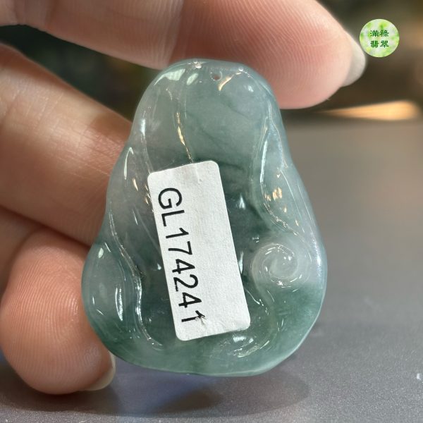翡翠A貨玉器梅花鹿翡翠吊墜 38.34 x 26.83 x 6.13mm - Image 8