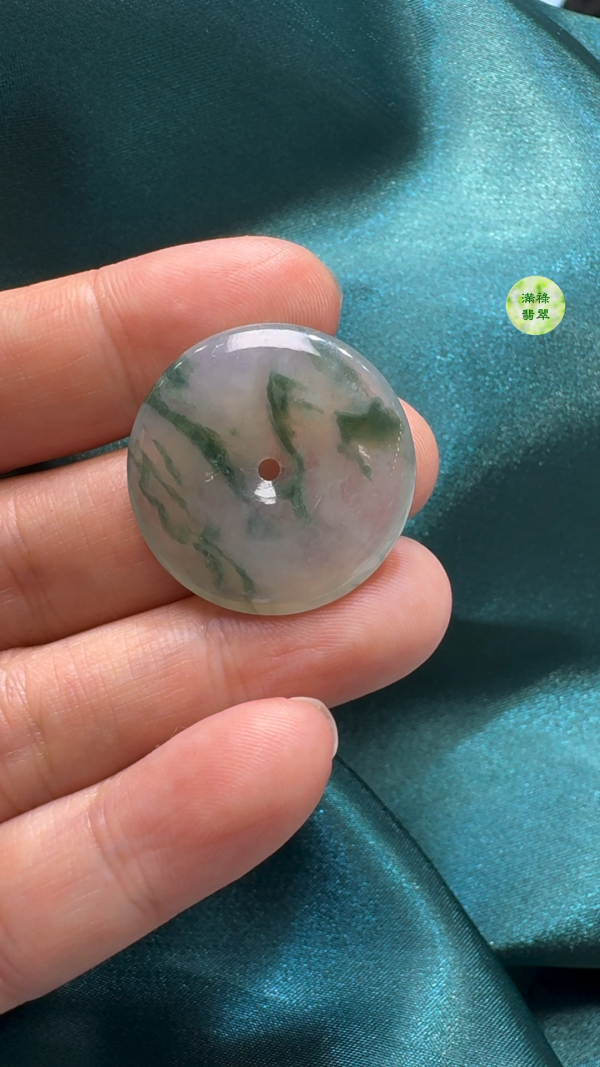 翡翠A貨玉器平安扣吊墜26-4.1mm - Image 6