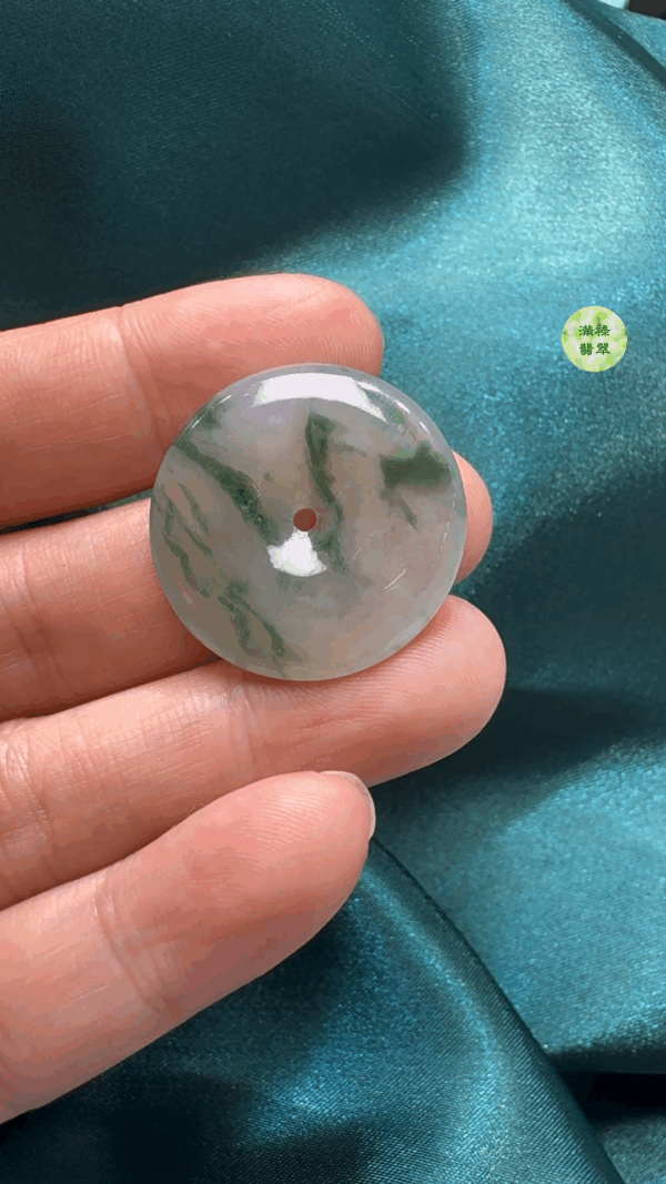 翡翠A貨玉器平安扣吊墜26-4.1mm - Image 5