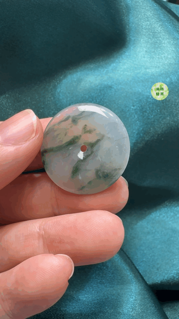 翡翠A貨玉器平安扣吊墜26-4.1mm - Image 4