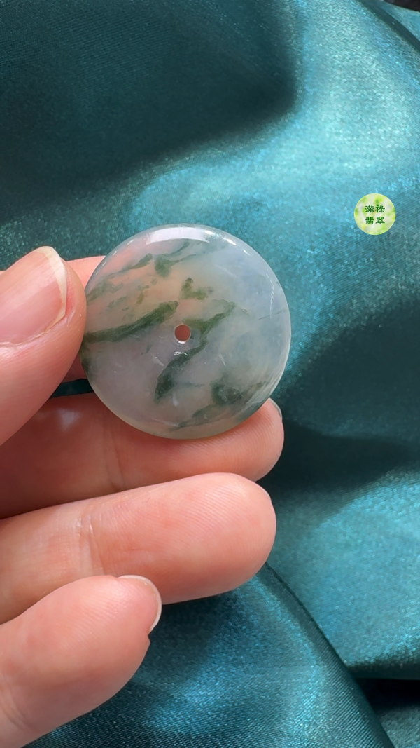 翡翠A貨玉器平安扣吊墜26-4.1mm - Image 3