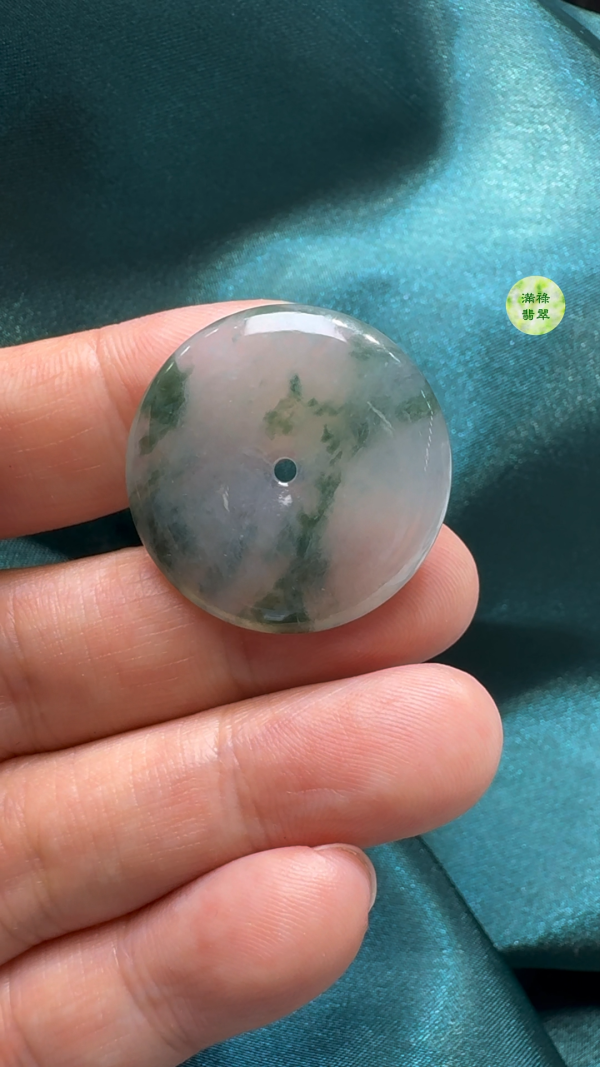 翡翠A貨玉器平安扣吊墜27-4.5mm - Image 2
