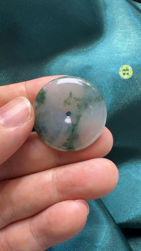 翡翠A貨玉器平安扣吊墜27-4.5mm - Image 3