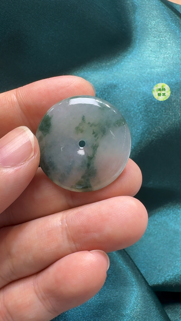 翡翠A貨玉器平安扣吊墜27-4.5mm - Image 4