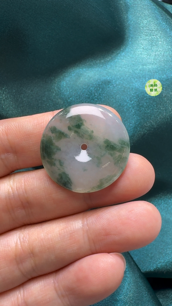 翡翠A貨玉器平安扣吊墜27-4.5mm - Image 5