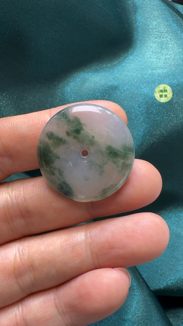 翡翠A貨玉器平安扣吊墜27-4.5mm - Image 6